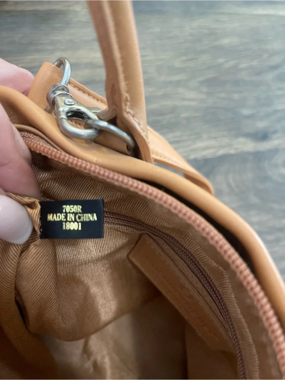 Vintage Etienne Aigner Tan Leather Satchel Top Handle